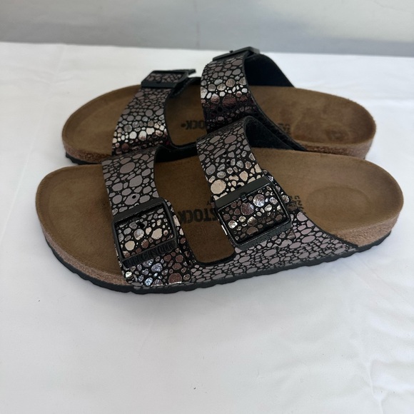 NEW Birkenstock Arizona Metallic Stone Sandals | Size 38 (7/7.5) - Picture 3 of 8